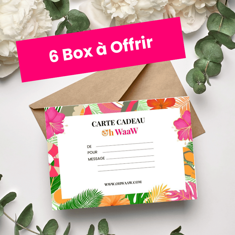 carte cadeau box 6 box Oh WaaW a offrir